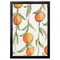 12" x 16" Orange Branch Framed Wall Art, Contemporary Kitchen Home Décor, Glass Facing and Hanging Hardware Included